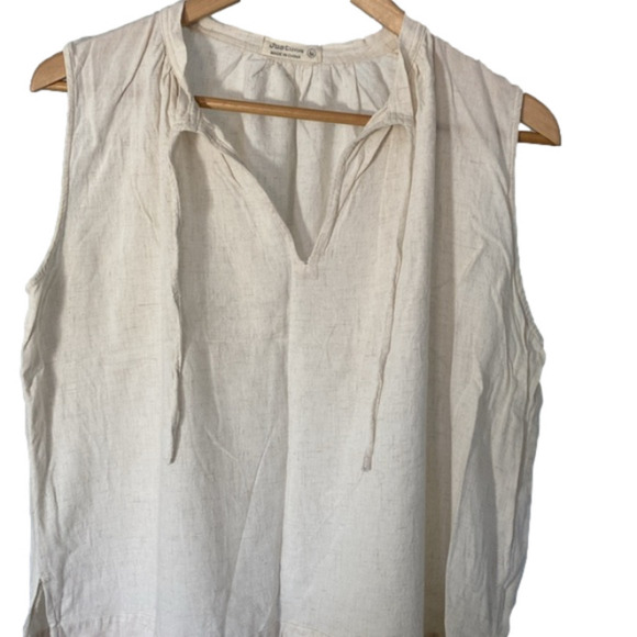 ❤️Just Living Rayon/Linen Blend Summer Sleeveless Top/Blouse, M - Picture 7 of 8
